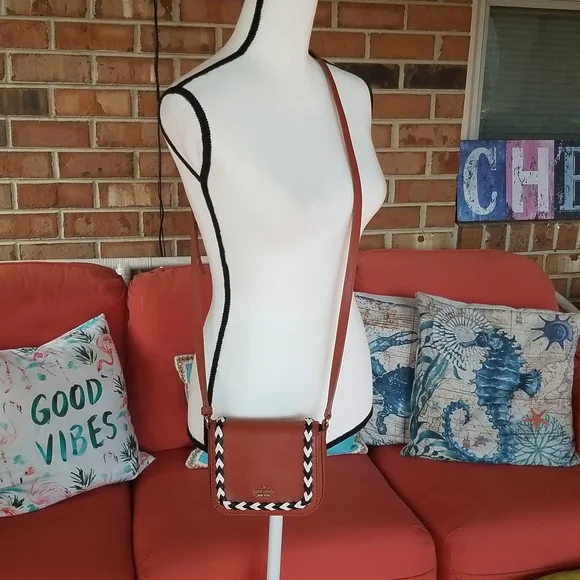 Kate Spade Black and Brown Crossbody Bag with Braided Detail - Picture 9 of 12